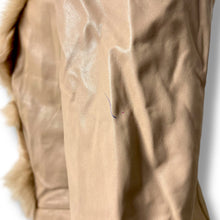 Load image into Gallery viewer, Tan Leather Jacket with Real Fur Trim – Vero Moda Classic