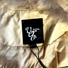 Load image into Gallery viewer, Vero Moda Cream Leather Jacket with Fur Collar