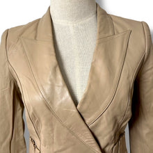 Load image into Gallery viewer, Vero Moda Structured Nude Leather Jacket