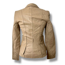 Load image into Gallery viewer, Vero Moda Structured Nude Leather Jacket