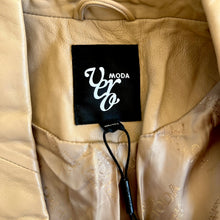 Load image into Gallery viewer, Vero Moda Structured Nude Leather Jacket