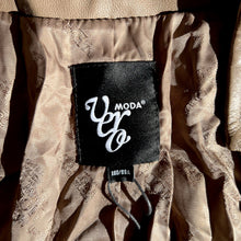 Load image into Gallery viewer, Vintage Vero Moda Sculpted Leather Jacket — Chocolate Brown