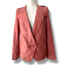 Load image into Gallery viewer, Vero Moda Super Soft Leather Blazer – Burnt Rose