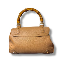 Load image into Gallery viewer, Gucci Bamboo Top Handle Bag in Taupe Pebbled Leather