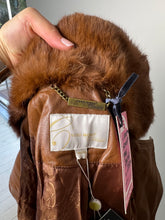 Load image into Gallery viewer, Vero Moda Classic Real Leather Jacket with Real Fur Collar – New with Tags