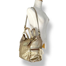 Load image into Gallery viewer, Coach Poppy Metallic Gold Leather Satchel (c. 2000s–2010s)