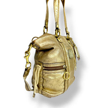 Load image into Gallery viewer, Coach Poppy Metallic Gold Leather Satchel (c. 2000s–2010s)