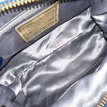 Load image into Gallery viewer, Coach Poppy Graffiti Glam Shoulder Bag in Metallic Blue (c. 2000s–2010s)