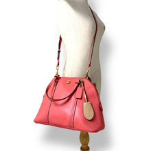 Load image into Gallery viewer, Coach Cora Satchel – Coral Saffiano Leather (c. 2010s)