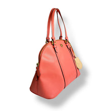 Load image into Gallery viewer, Coach Cora Satchel – Coral Saffiano Leather (c. 2010s)