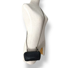 Load image into Gallery viewer, Bottega Veneta Black Intrecciato Leather Chain Mini Bag