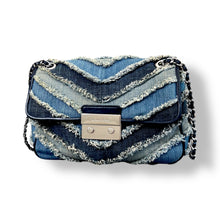 Load image into Gallery viewer, Michael Kors Sloan Denim Patchwork Shoulder Bag