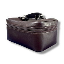 Load image into Gallery viewer, Stunning! Gucci Brown Leather Vanity Case with Horsebit Handle Detail