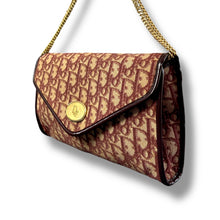 Load image into Gallery viewer, Christian Dior Burgundy Oblique Chain Shoulder Bag