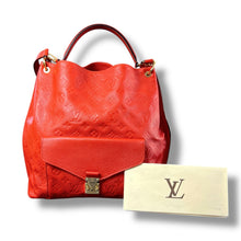 Load image into Gallery viewer, Louis Vuitton Empreinte Métis Hobo – Red Leather | Full Set