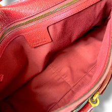 Load image into Gallery viewer, Vintage Gucci GG Canvas Horsebit Shoulder Bag in Pink, Tom Ford Era (c. early 2000s)