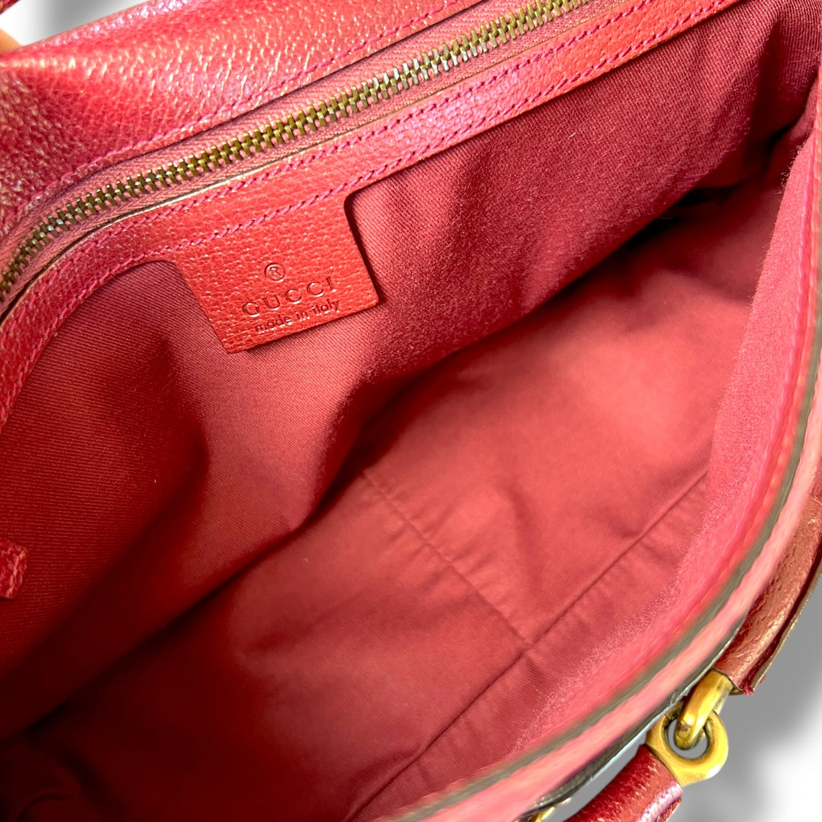 Vintage Gucci GG Canvas Horsebit Shoulder Bag in Pink, Tom Ford
