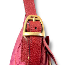 Load image into Gallery viewer, Vintage Gucci GG Canvas Horsebit Shoulder Bag in Pink, Tom Ford Era (c. early 2000s)