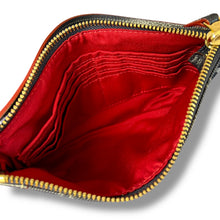 Load image into Gallery viewer, Coach Nolita 15 Signature Denim Mini Shoulder Bag with Red Leather Trim and Gold Hardware – Early 2000s