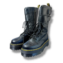 Load image into Gallery viewer, Dr. Martens Jagger Platform Boots – Black Leather (UK 4)