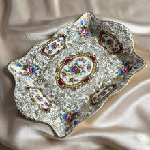 Load image into Gallery viewer, James Kent “Pompadour” Decorative Serving Plates – Set of Two, England, c. 1950s–1960s