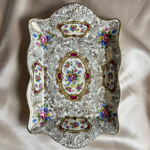 Load image into Gallery viewer, James Kent “Pompadour” Decorative Serving Plates – Set of Two, England, c. 1950s–1960s