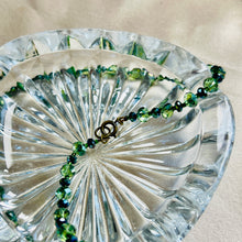Load image into Gallery viewer, Vintage Emerald & Peridot Glass Bead Necklace