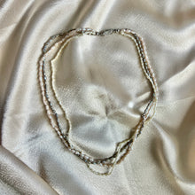 Load image into Gallery viewer, Vintage Three-Strand Freshwater Seed Pearl Necklace with Matching Bracelet