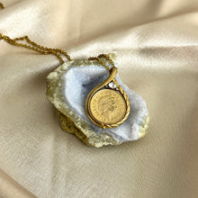 Load image into Gallery viewer, Vintage 1998 Coin Pendant Necklace