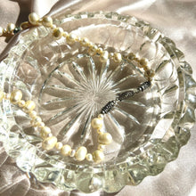 Load image into Gallery viewer, Vintage Freshwater Pearl Necklace with Balinese-Style Silver Beads