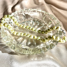 Load image into Gallery viewer, Vintage Olive Green Freshwater Pearl Necklace with 925 Silver Clasp