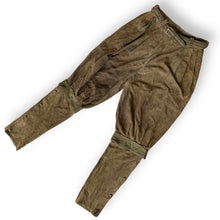 Load image into Gallery viewer, Vintage Gianni Versace Olive Green Suede Pants