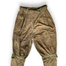 Load image into Gallery viewer, Vintage Gianni Versace Olive Green Suede Pants