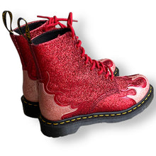 Load image into Gallery viewer, Incredible Glitter Flame Pascal Doc Martens