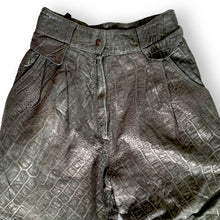 Load image into Gallery viewer, Vintage Jean Pierre Michelet Croc-Embossed Suede Leather Pants