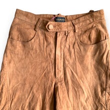 Load image into Gallery viewer, Vintage Tan Suede Leather Pants – Hallhuber