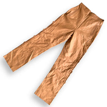 Load image into Gallery viewer, Vintage Camel Leather Buckle Detail Pants
