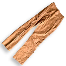 Load image into Gallery viewer, Vintage Camel Leather Buckle Detail Pants
