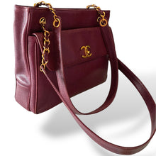 Load image into Gallery viewer, Chanel Vintage Caviar Leather Shoulder Bag with Gold-Plated Hardware | Early 1990s