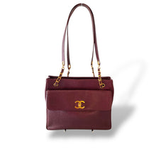 Load image into Gallery viewer, Chanel Vintage Caviar Leather Shoulder Bag with Gold-Plated Hardware | Early 1990s