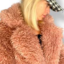 Load image into Gallery viewer, Preloved Pink Faux Fur Maxi Coat