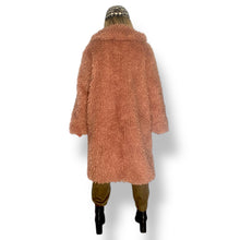 Load image into Gallery viewer, Preloved Pink Faux Fur Maxi Coat