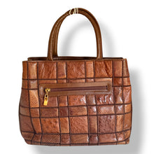 Load image into Gallery viewer, Vintage Exotic Patchwork Top Handle Bag