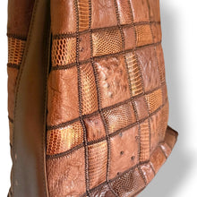 Load image into Gallery viewer, Vintage Exotic Patchwork Top Handle Bag