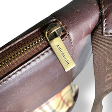 Load image into Gallery viewer, Vintage Burberry Unisex Leather & Nova Check Messenger Bag
