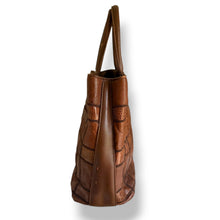 Load image into Gallery viewer, Vintage Exotic Patchwork Top Handle Bag