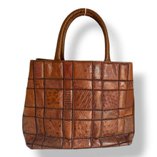 Load image into Gallery viewer, Vintage Exotic Patchwork Top Handle Bag