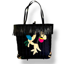 Load image into Gallery viewer, Chanel Beach Print Chocolate Bar Tote – 5-Series, 1997–1999