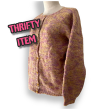 Load image into Gallery viewer, Vintage Pink Hand Knitted Cardigan