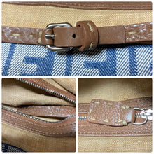 Load image into Gallery viewer, Stunning Vintage Fendi Denim Selleria Linda Zucca Handbag